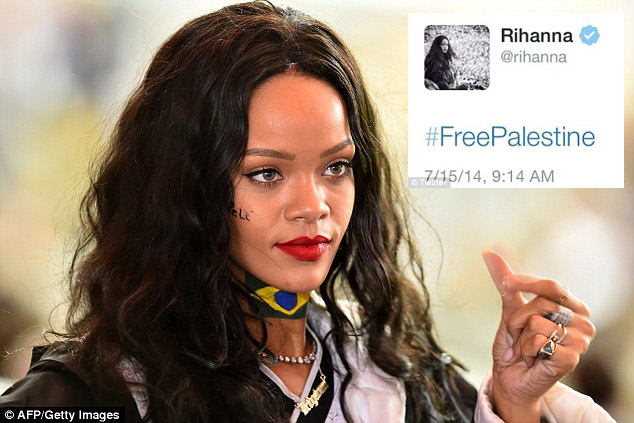 Rihanna Sangkal Dukung Palestina melalui Twitter